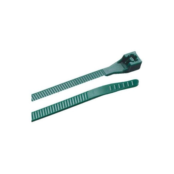 Ecm Industries Cable Tie, 8 in L, 2 in Max Bundle Dia., Green, Nylon 6/6, 75 lb Strength 46-308G - main